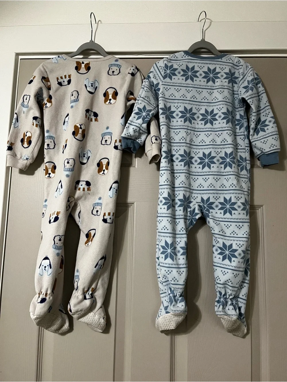 Gerber Baby Set of 2 Cozy Microfleece Footie Pajamas 2T